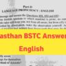 Rajasthan BSTC Answer Key 2024