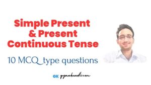 simple present and present continuous tense