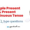 simple present and present continuous tense