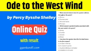 Ode to the West Wind Quiz Part 1