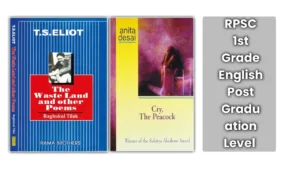 RPSC 1st Grade English Books for Post Graduation Level