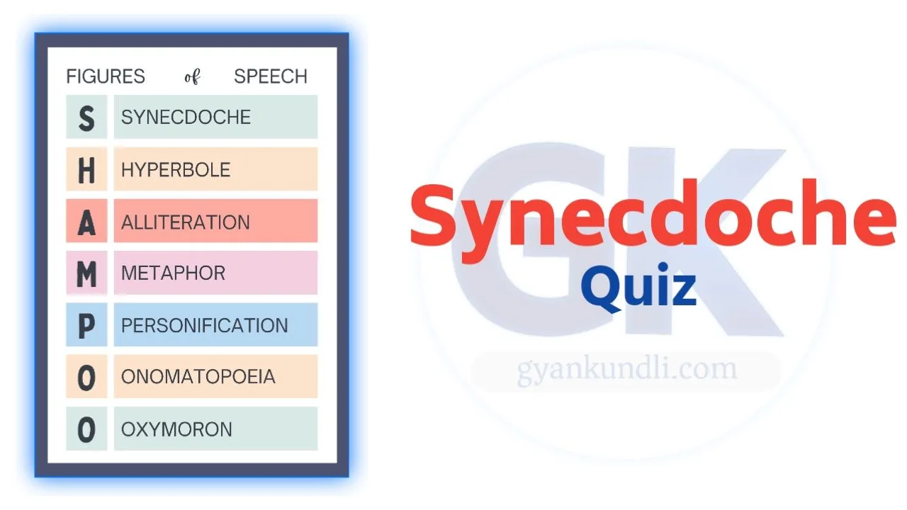 Figures of Speech Synecdoche Quiz