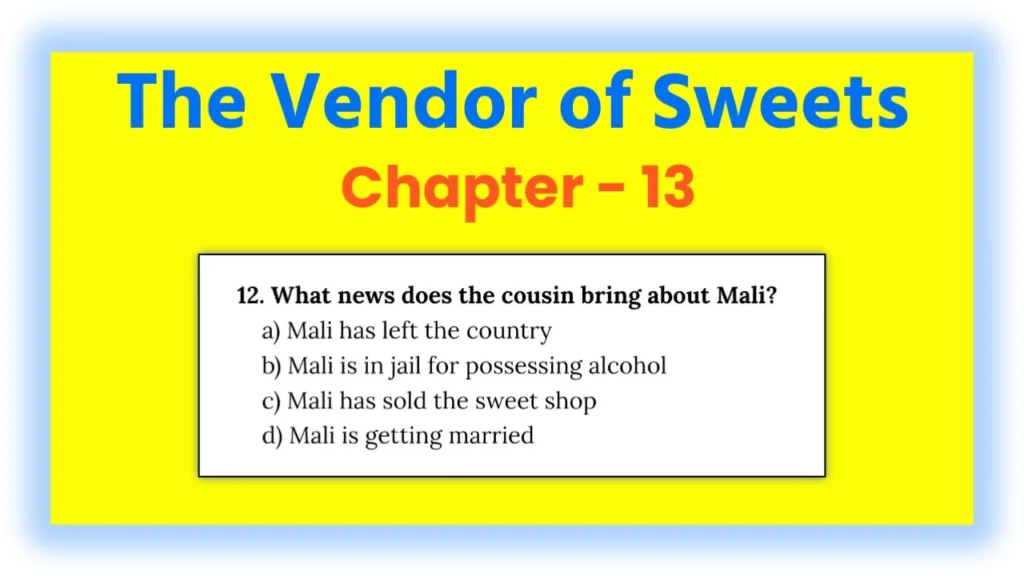 The Vendor of Sweets Chapter 13 Quiz