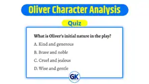 Oliver Character Analysis Quiz