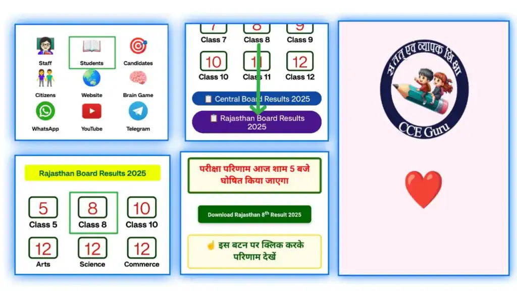 CCE GURU APP CLASS 8 RESULT 2025