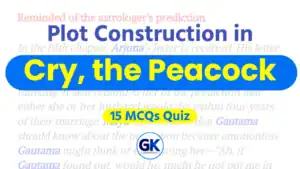 Plot-Construction In Cry the Peacock : 15 MCQs Quiz