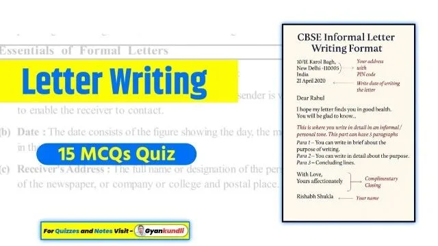 Letter Writing Quiz