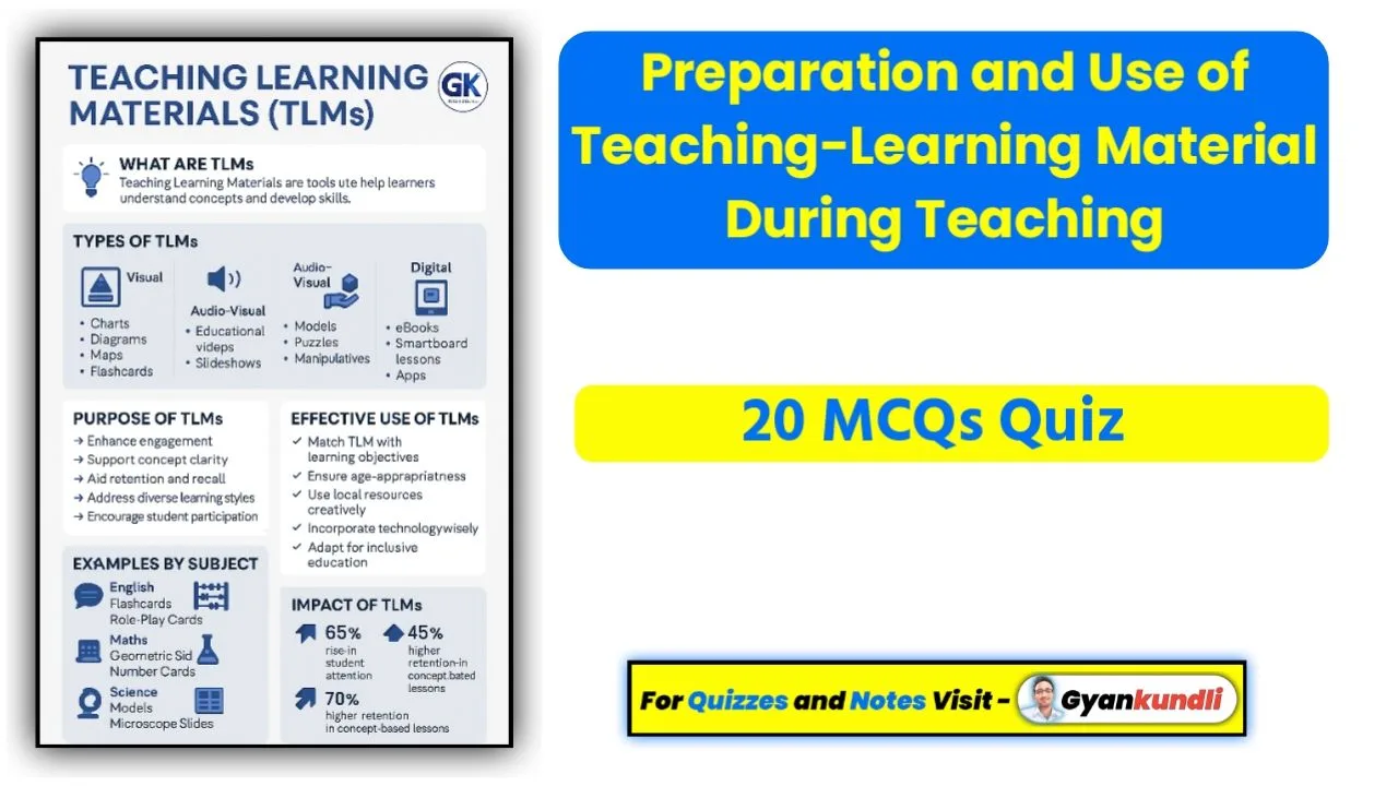 Preparation and Use of Teaching-Learning Material During Teaching