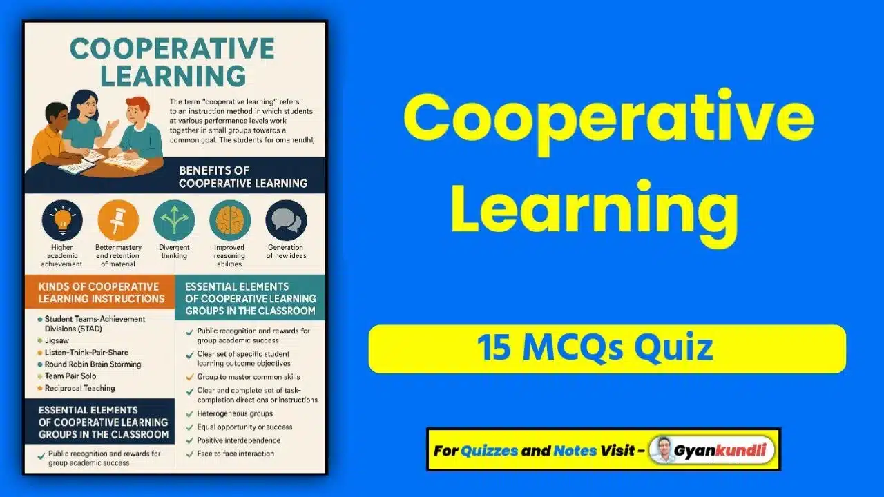 Cooperative Learning Quiz