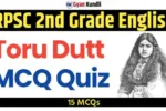 Toru Dutt MCQ Quiz