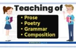 Teaching of Prose Poetry Grammar and Composition MCQ Quiz