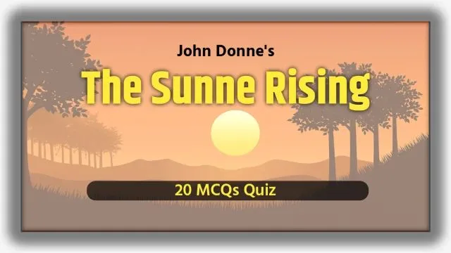 The Sun Rising MCQ Quiz