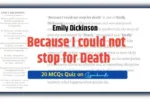 Because I Could Not Stop for Death MCQ Quiz