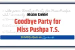 Goodbye Party for Miss Pushpa T.S. MCQ Quiz