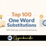 Top 100 One Word Substitutions