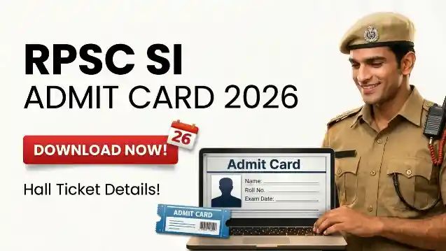 RPSC SI Admit Card 2026