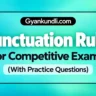 Punctuation Rules for Competitive Exams with practice questions